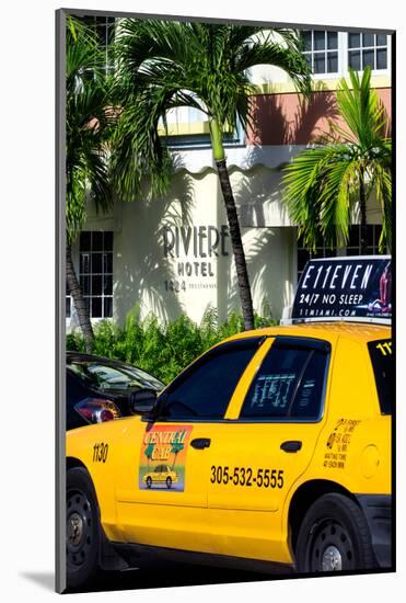 Yellow Cab of Miami Beach - Florida-Philippe Hugonnard-Mounted Photographic Print