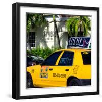 Yellow Cab of Miami Beach - Florida-Philippe Hugonnard-Framed Photographic Print