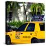 Yellow Cab of Miami Beach - Florida-Philippe Hugonnard-Stretched Canvas