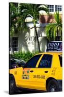 Yellow Cab of Miami Beach - Florida-Philippe Hugonnard-Stretched Canvas