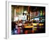 Yellow Cab on 7th Avenue at Times Square by Night-Philippe Hugonnard-Framed Photographic Print