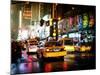 Yellow Cab on 7th Avenue at Times Square by Night-Philippe Hugonnard-Mounted Photographic Print