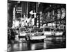 Yellow Cab on 7th Avenue at Times Square by Night-Philippe Hugonnard-Mounted Photographic Print