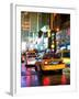 Yellow Cab on 7th Avenue at Times Square by Night-Philippe Hugonnard-Framed Photographic Print