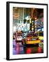 Yellow Cab on 7th Avenue at Times Square by Night-Philippe Hugonnard-Framed Photographic Print