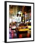 Yellow Cab on 7th Avenue at Times Square by Night-Philippe Hugonnard-Framed Photographic Print