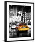 Yellow Cab on 7th Avenue at Times Square by Night-Philippe Hugonnard-Framed Photographic Print