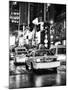 Yellow Cab on 7th Avenue at Times Square by Night-Philippe Hugonnard-Mounted Photographic Print