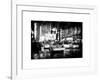 Yellow Cab on 7th Avenue at Times Square by Night-Philippe Hugonnard-Framed Art Print