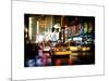 Yellow Cab on 7th Avenue at Times Square by Night-Philippe Hugonnard-Mounted Art Print