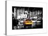 Yellow Cab on 7th Avenue at Times Square by Night-Philippe Hugonnard-Stretched Canvas