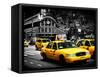 Yellow Cabs, 72nd Street, IRT Broadway Subway Station, Upper West Side of Manhattan, New York-Philippe Hugonnard-Framed Stretched Canvas