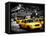 Yellow Cabs, 72nd Street, IRT Broadway Subway Station, Upper West Side of Manhattan, New York-Philippe Hugonnard-Framed Stretched Canvas