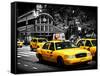 Yellow Cabs, 72nd Street, IRT Broadway Subway Station, Upper West Side of Manhattan, New York-Philippe Hugonnard-Framed Stretched Canvas