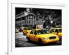 Yellow Cabs, 72nd Street, IRT Broadway Subway Station, Upper West Side of Manhattan, New York-Philippe Hugonnard-Framed Photographic Print