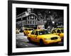 Yellow Cabs, 72nd Street, IRT Broadway Subway Station, Upper West Side of Manhattan, New York-Philippe Hugonnard-Framed Photographic Print