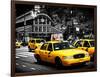 Yellow Cabs, 72nd Street, IRT Broadway Subway Station, Upper West Side of Manhattan, New York-Philippe Hugonnard-Framed Photographic Print