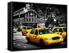 Yellow Cabs, 72nd Street, IRT Broadway Subway Station, Upper West Side of Manhattan, New York-Philippe Hugonnard-Framed Stretched Canvas