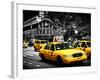 Yellow Cabs, 72nd Street, IRT Broadway Subway Station, Upper West Side of Manhattan, New York-Philippe Hugonnard-Framed Photographic Print