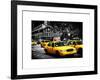 Yellow Cabs, 72nd Street, IRT Broadway Subway Station, Upper West Side of Manhattan, New York-Philippe Hugonnard-Framed Art Print