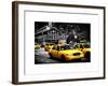 Yellow Cabs, 72nd Street, IRT Broadway Subway Station, Upper West Side of Manhattan, New York-Philippe Hugonnard-Framed Art Print