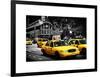 Yellow Cabs, 72nd Street, IRT Broadway Subway Station, Upper West Side of Manhattan, New York-Philippe Hugonnard-Framed Art Print