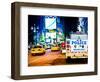 Yellow Cabs and Police Truck at Times Square by Night, Manhattan, New York, US, Colors Night-Philippe Hugonnard-Framed Photographic Print