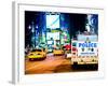 Yellow Cabs and Police Truck at Times Square by Night, Manhattan, New York, US, Colors Night-Philippe Hugonnard-Framed Photographic Print