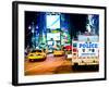 Yellow Cabs and Police Truck at Times Square by Night, Manhattan, New York, US, Colors Night-Philippe Hugonnard-Framed Photographic Print