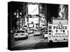 Yellow Cabs and Police Truck at Times Square by Night, Manhattan, New York-Philippe Hugonnard-Stretched Canvas