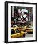 Yellow Cabs on Times Square-Igor Maloratsky-Framed Art Print