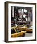 Yellow Cabs on Times Square-Igor Maloratsky-Framed Art Print