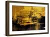Yellow Car and Street Sign-David Studwell-Framed Giclee Print