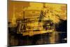 Yellow Car and Street Sign-David Studwell-Mounted Giclee Print