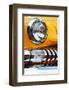 Yellow Car Fender & Headlight-null-Framed Art Print