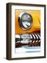 Yellow Car Fender & Headlight-null-Framed Art Print