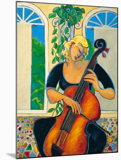 Yellow Cello-Marsha Hammel-Mounted Giclee Print