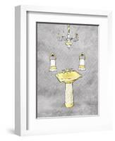 Yellow Chip Mate Borderless-Jace Grey-Framed Art Print