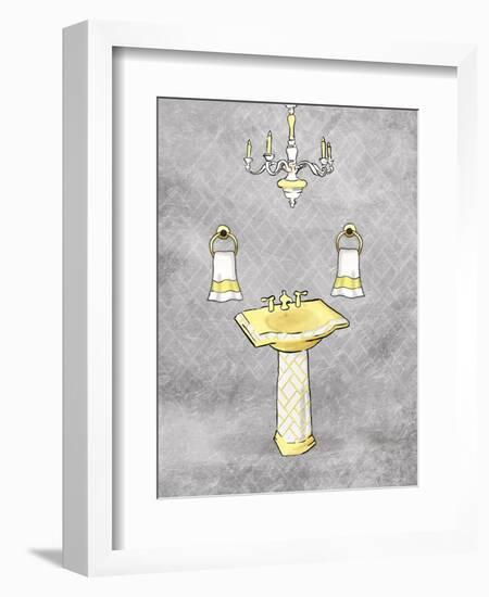 Yellow Chip Mate Borderless-Jace Grey-Framed Art Print