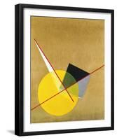 Yellow Circle-Laszlo Moholy-Nagy-Framed Giclee Print