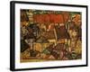 Yellow City, 1914-Egon Schiele-Framed Giclee Print