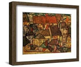 Yellow City, 1914-Egon Schiele-Framed Giclee Print