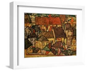 Yellow City, 1914-Egon Schiele-Framed Giclee Print