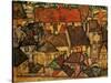 Yellow City, 1914-Egon Schiele-Stretched Canvas