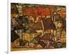 Yellow City, 1914-Egon Schiele-Framed Giclee Print