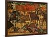 Yellow City, 1914-Egon Schiele-Framed Giclee Print