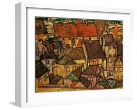 Yellow City, 1914-Egon Schiele-Framed Giclee Print