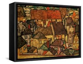 Yellow City, 1914-Egon Schiele-Framed Stretched Canvas