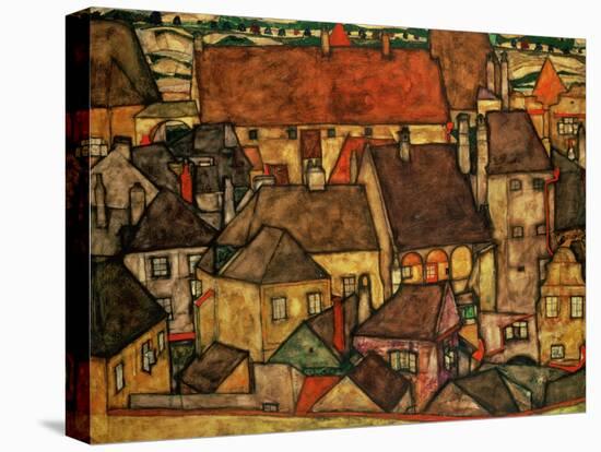 Yellow City, 1914-Egon Schiele-Stretched Canvas