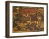 Yellow City, 1914-Egon Schiele-Framed Giclee Print